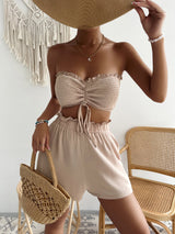 BEAUTIFUL I AM Sweetheart Neck Tube Top and Shorts Set