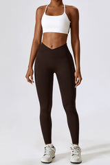 BEAUTIFUL I AM Slim Fit Wide Waistband Sports Leggings Active Wear