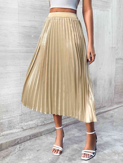 BEAUTIFUL I AM Pleated Midi Skirt Dress