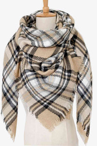 BEAUTIFUL I AM Plaid Imitation Cashmere Scarf