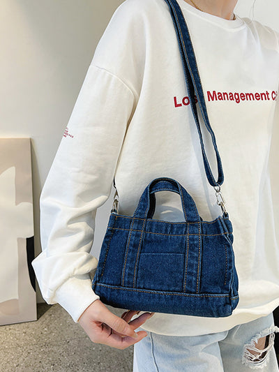 BEAUTIFUL I AM Denim Shoulder Bag