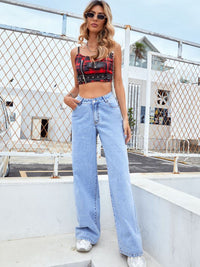 BEAUTIFUL I AM Wide Leg Jeans with Pockets