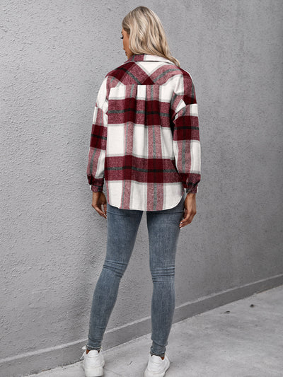 BEAUTIFUL I AM Plaid Long Sleeve Shirt