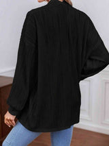 BEAUTIFUL I AM Open Front Lantern Sleeve Cardigan