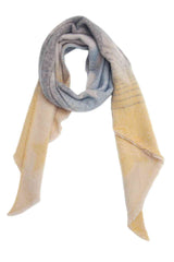 BEAUTIFUL I AM Raw Hem Polyester Scarf