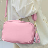 BEAUTIFUL I AM Tassel PU Leather Crossbody Bag