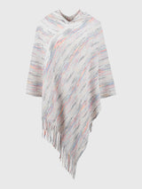 BEAUTIFUL I AM Fringe Hem Hooded Poncho