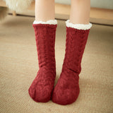 BEAUTIFUL I AM Contrast Winter Socks