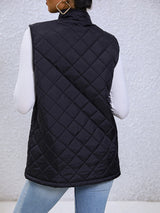 BEAUTIFUL I AM Zip-Up Vest Jacket with Pockets