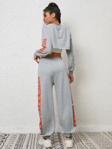 BEAUTIFUL I AM Cropped Sweatshirt and Sweatpants Joggers Set