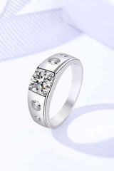 BEAUTIFUL I AM 1 Carat Moissanite Jewelry 925 Sterling Silver Ring