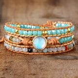 BEAUTIFUL I AM Opal Beaded Layered Jewelry Bracelet