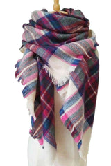 BEAUTIFUL I AM Plaid Imitation Cashmere Scarf