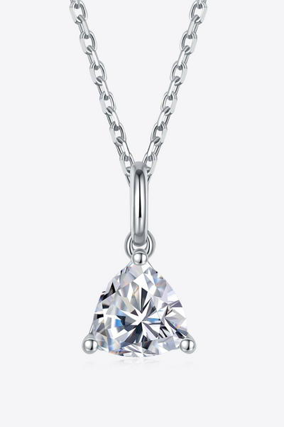 BEAUTIFUL I AM 1 Carat Moissanite Jewelry Pendant 925 Sterling Silver Necklace