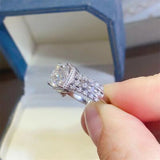 BEAUTIFUL I AM 2 Carat Moissanite 925 Sterling Silver Ring Jewelry