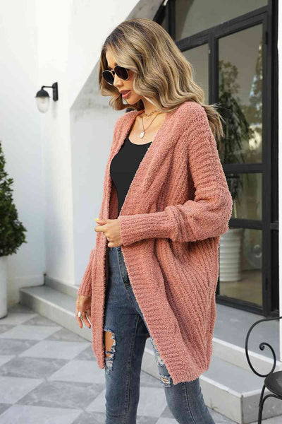 BEAUTIFUL I AM Open Front Dolman Sleeve Cardigan