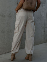 BEAUTIFUL I AM Drawstring Pants with Pockets