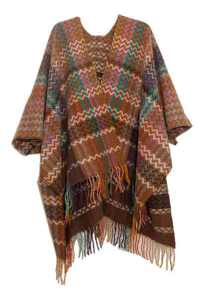 BEAUTIFUL I AM Plaid Fringe Detail Scarf