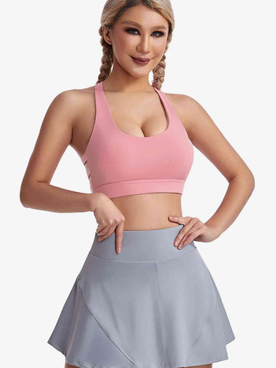 BEAUTIFUL I AM Cutout Sports Bra