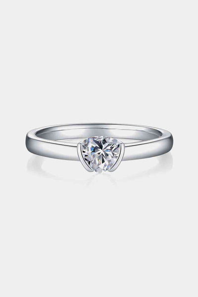 BEAUTIFUL I AM Moissanite 925 Sterling Silver Jewelry Solitaire Ring