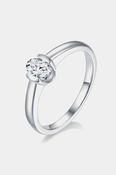 BEAUTIFUL I AM Moissanite 925 Sterling Silver Jewelry Solitaire Ring