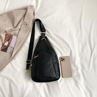 BEAUTIFUL I AM PU Leather Sling Bag