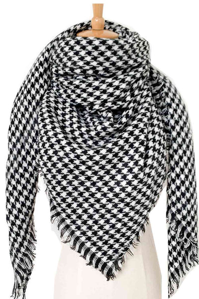 BEAUTIFUL I AM Plaid Imitation Cashmere Scarf