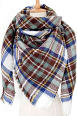 BEAUTIFUL I AM Plaid Imitation Cashmere Scarf