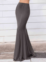 BEAUTIFUL I AM High Waist Floor Length Skirt Dress