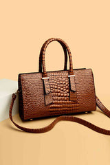 BEAUTIFUL I AM Textured PU Leather Handbag