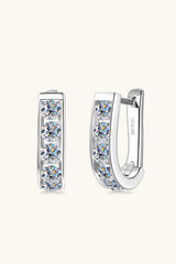 BEAUTIFUL I AM 1 Carat Moissanite Jewelry 925 Sterling Silver Earrings