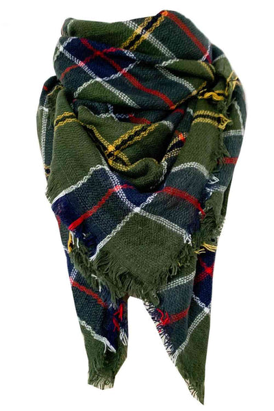 BEAUTIFUL I AM Plaid Imitation Cashmere Scarf