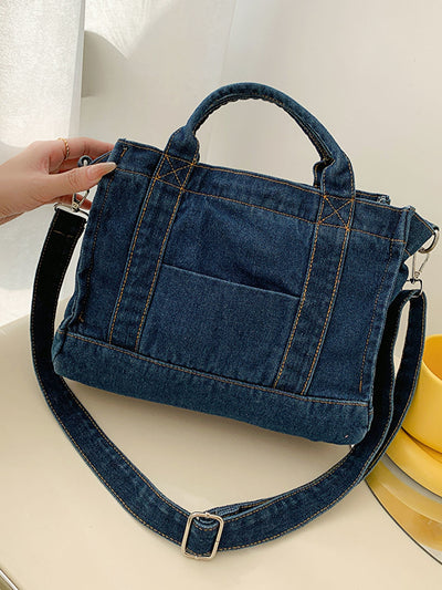 BEAUTIFUL I AM Denim Shoulder Bag