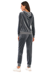 BEAUTIFUL I AM Zip-Up Hooded Jacket and Pants Set