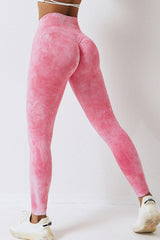 BEAUTIFUL I AM High Waist Tie-Dye Long Sports Pants Active Wear