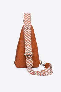 BEAUTIFUL I AM Take A Trip PU Leather Sling Bag