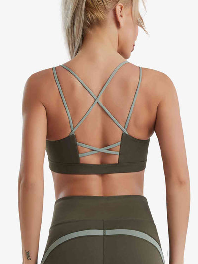 BEAUTIFUL I AM Crisscross Sports Bra