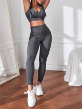 BEAUTIFUL I AM Sport Tank and Leggings Active Wear Set