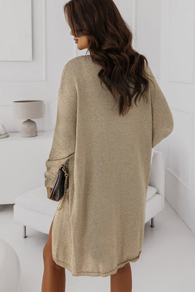 BEAUTIFUL I AM Long Sleeve Pocketed Cardigan