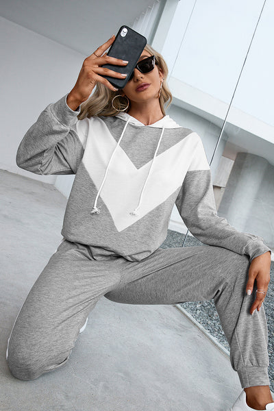 BEAUTIFUL I AM Dropped Shoulder Hoodie and Long Pants Set