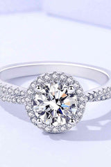 BEAUTIFUL I AM 1 Carat Moissanite Jewelry Round Shape Ring