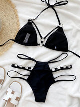 BEAUTIFUL I AM Cutout Halter Neck Two-Piece Bikini Swim Set