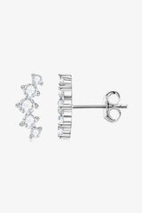 BEAUTIFUL I AM All You Need Moissanite Jewelry Platinum-Plated Earrings