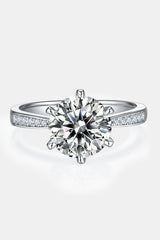 BEAUTIFUL I AM 3 Carat Moissanite Jewelry Side Stone Ring