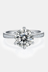 BEAUTIFUL I AM 3 Carat Moissanite Jewelry Side Stone Ring