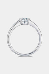 BEAUTIFUL I AM Moissanite 925 Sterling Silver Jewelry Solitaire Ring