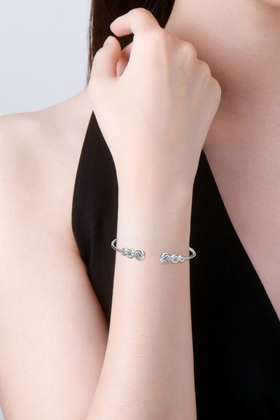 BEAUTIIFUL I AM 1.8 Carat Moissanite Jewelry 925 Sterling Silver Bracelet