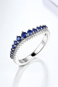 BEAUTIFUL I AM Jewelry Lab-Grown Sapphire 925 Sterling Silver Rings