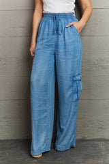 BEAUTIFUL I AM GeeGee Out Of Site Full Size Denim Cargo Pants