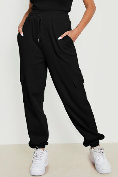 BEAUTIFUL I AM Drawstring Joggers with Pockets